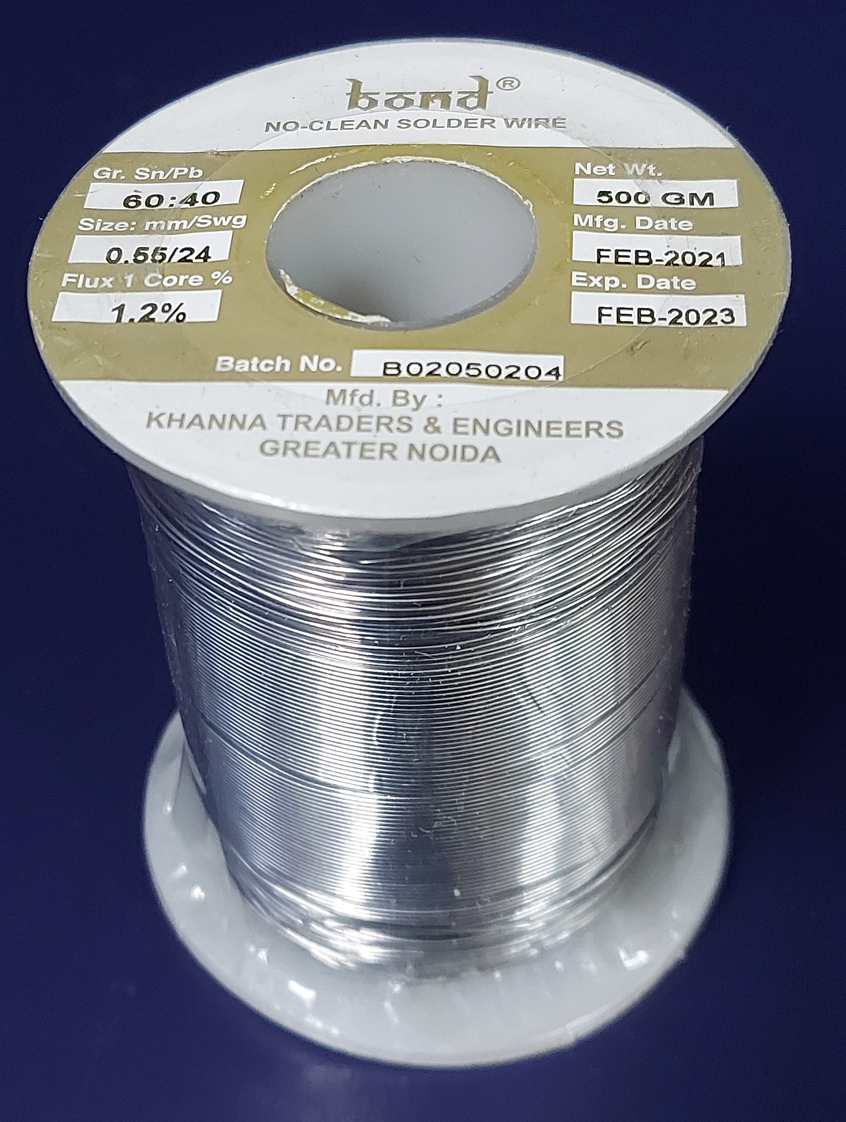 60/40 Tin/Lead No Clean Solder wire-24 swg