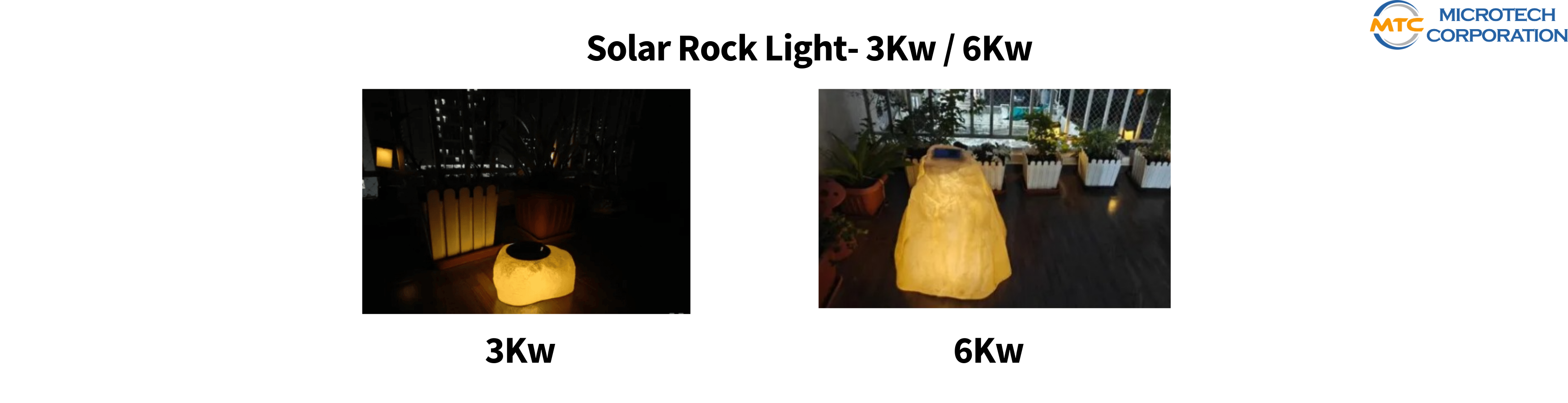 Solar Rock Light 3Kw, 6 Kw